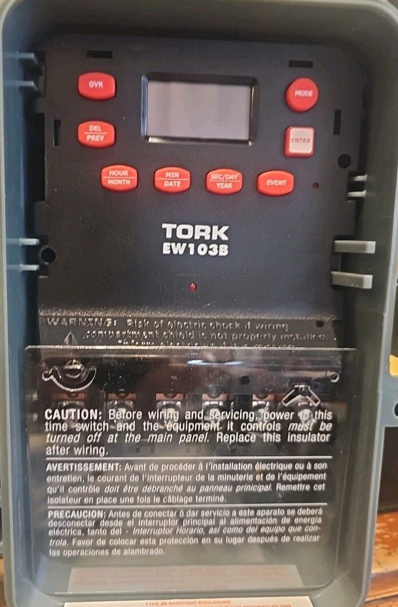Nsi Tork Ew103b Electronic Timer, 7 Days, Dpst~Automated Timer~New Open Box 🕝