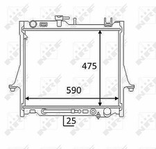 NRF Kühler, Motorkühlung  für ISUZU