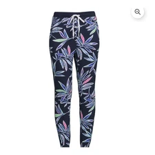 Women's Secret Treasures Knit Large Sleep Lounge Jogger Bottoms Flower Pattern L