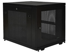 Tripp Lite SmartRack 12U Mid-Depth Rack Enclosure Cabinet Black SR12UB
