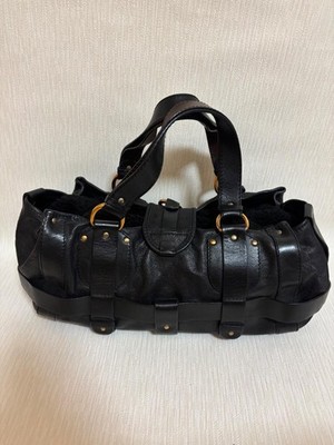 希少✨Chloe クロエ ベティ レザー バッグ ブラック リングジップ　Y2K Chloe Kerala Handbag Black Leather Y2K Limited Edition Bag Charm