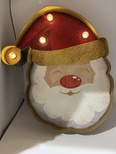 Santa Wall Decor With Working Lights