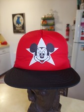 Vintage 90s Mickey Mouse Walt Disney Mesh Trucker Hat Snapback Adult