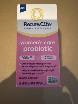 RenewLife Ultimate Flora Women s Care Probiotic - 30 Caps Exp 7/2026
