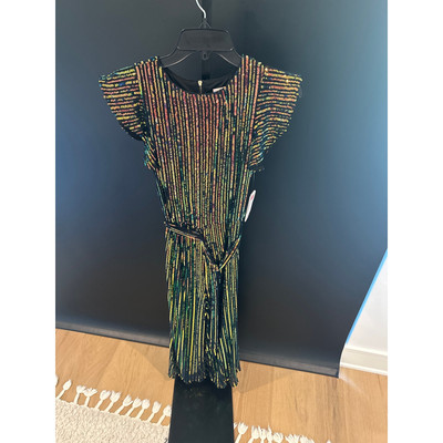 GB Girls Multicolor Rainbow Stripe Sequin Midi Dress | eBay