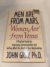 Men Are From Mars Women Are From Venus 1992 By John Gray Hardcover First Edition
