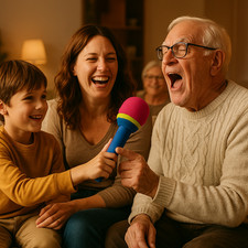 Karaoke Party Game Foam Mic Family Fun Set