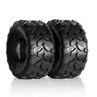 Two 20x10-8 ATV UTV Tires All Terrain AT 6 Ply 20x10x8 Tubeless Black Rubber