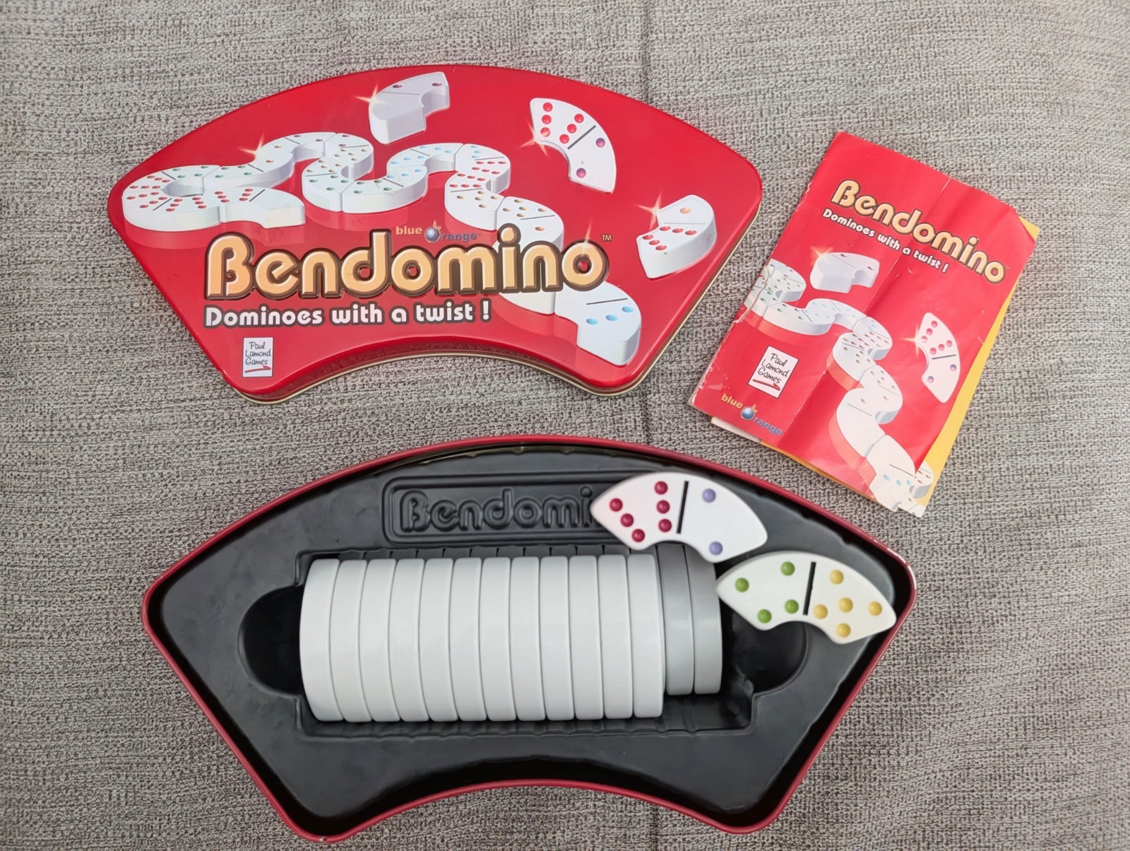 Bendomino Dominoes With A Twist Tile Game Paul Lamond Games 100% Complete
