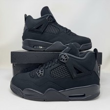 Nike Air Jordan Retro IV 4 OG Black Cat 2025 scuola elementare taglia 7y IB4171-010