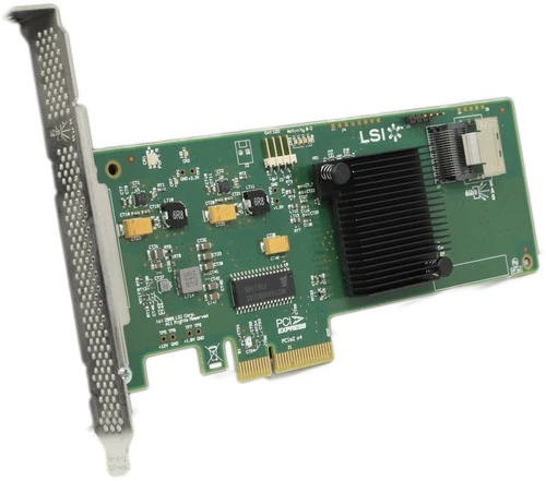 LSI SAS9211-4i 6 Gbps SAS/SATA RAID Controller PCIe x4 H3-2511-01F Full Profile
