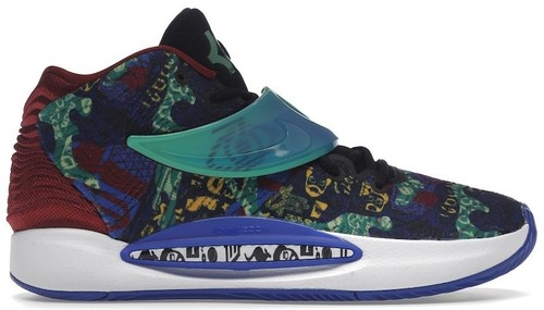 Nike KD14 Ky-D NRG Basketball Shoes Saphire Blue Lime Melon DC9382