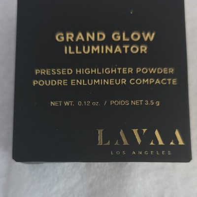 LAVAA Beauty Grand Glow Illuminator Pressed Powder Highlighter, Copper 0.12 oz