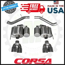 CORSA Axle-Back Exhaust Polished Tips | Fits 16–19 Cadillac ATS 3.6L V6