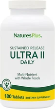 Natures Plus Ultra II Daily 180 Tablets Multivitamin Whole Foods Nature's Plus