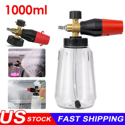 #ad Snow Foam Lance Cannon Soap Bottle Sprayer For Pressure Washer Gun Jet Car Wash $16.99