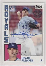 2019 Topps 1984 Topps Baseball Rookies Auto Heath Fillmyer #84R-HF Auto 0a3