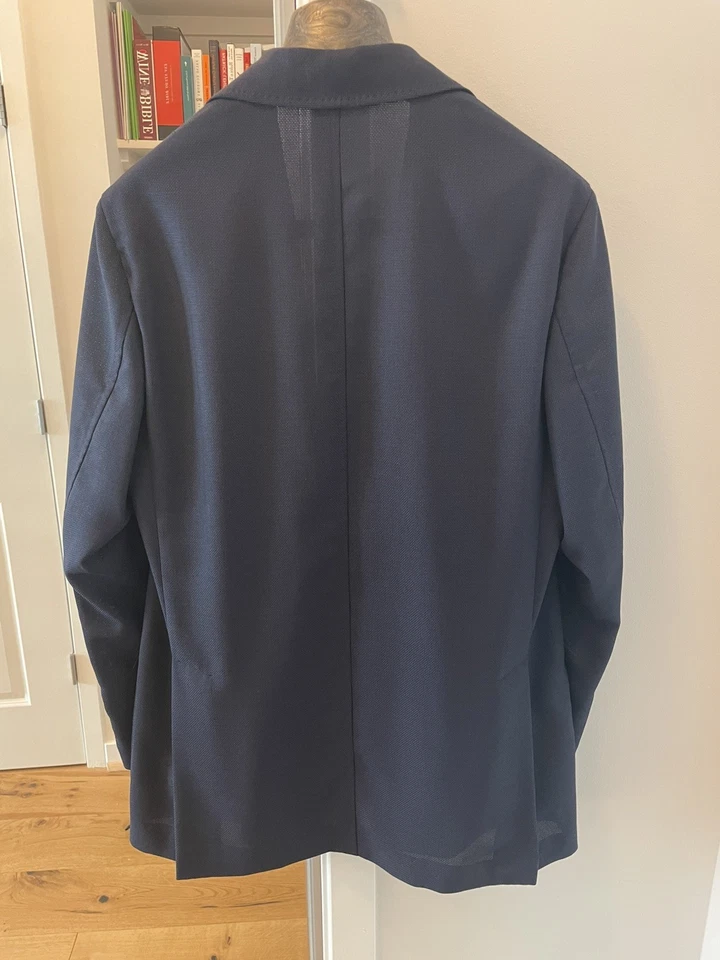 Chaqueta RUBINACCI NAPOLI Azul Marino Sin Forro Lana Grisilla Foto 2 de 4