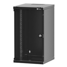 10" Netzwerkschrank Serverschrank 10 Zoll 12HE Wandgehäuse Rack Server Schwarz