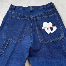Vintage Y2K 90s FUBU Baggy Wide Leg Carpenter Jeans Men s 36x30 Skate Hip Hop