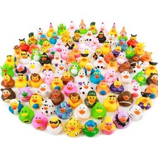 100 Pack Rubber Duck for Jeeps Ducking - 2.3 Inch Bulk Floater Duck for Kids ...