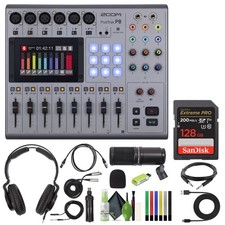 Zoom PodTrak P8 Podcast Recorder, 6 Microphone Inputs, 6 Headphone Outputs,