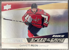 2021-22 Credentials Garrett Pilon - Capitals #SGR23 Speed Of The Game Rookie RC