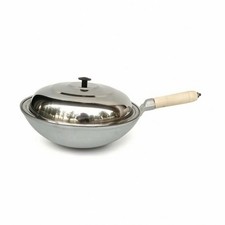 Wok Thickened Aluminum Wok Deep Bowl for Home Cooks