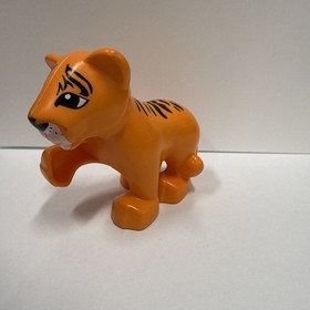 Duplo Lego 6136 Zoo Orange Tiger  540J0  Part Animal Figure C26
