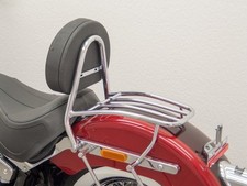HARLEY DAVIDSON SOFTAIL DELUXE FLDE-2018- SISSY BAR CONDUCTEUR + PORTE PAQUET CH