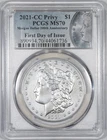 2021-CC Privy Morgan Silver Dollar PCGS MS70 - First Day Issue 100th Anniversary