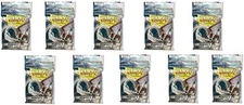 10 Packs Dragon Shield Perfect Fit Clear Inner Sleeves Standard Size 100 ct
