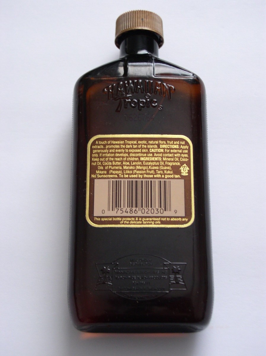 VINTAGE HAWAIIAN TROPIC DARK TANNING OIL BRAND NEW OLD STOCK! VERY