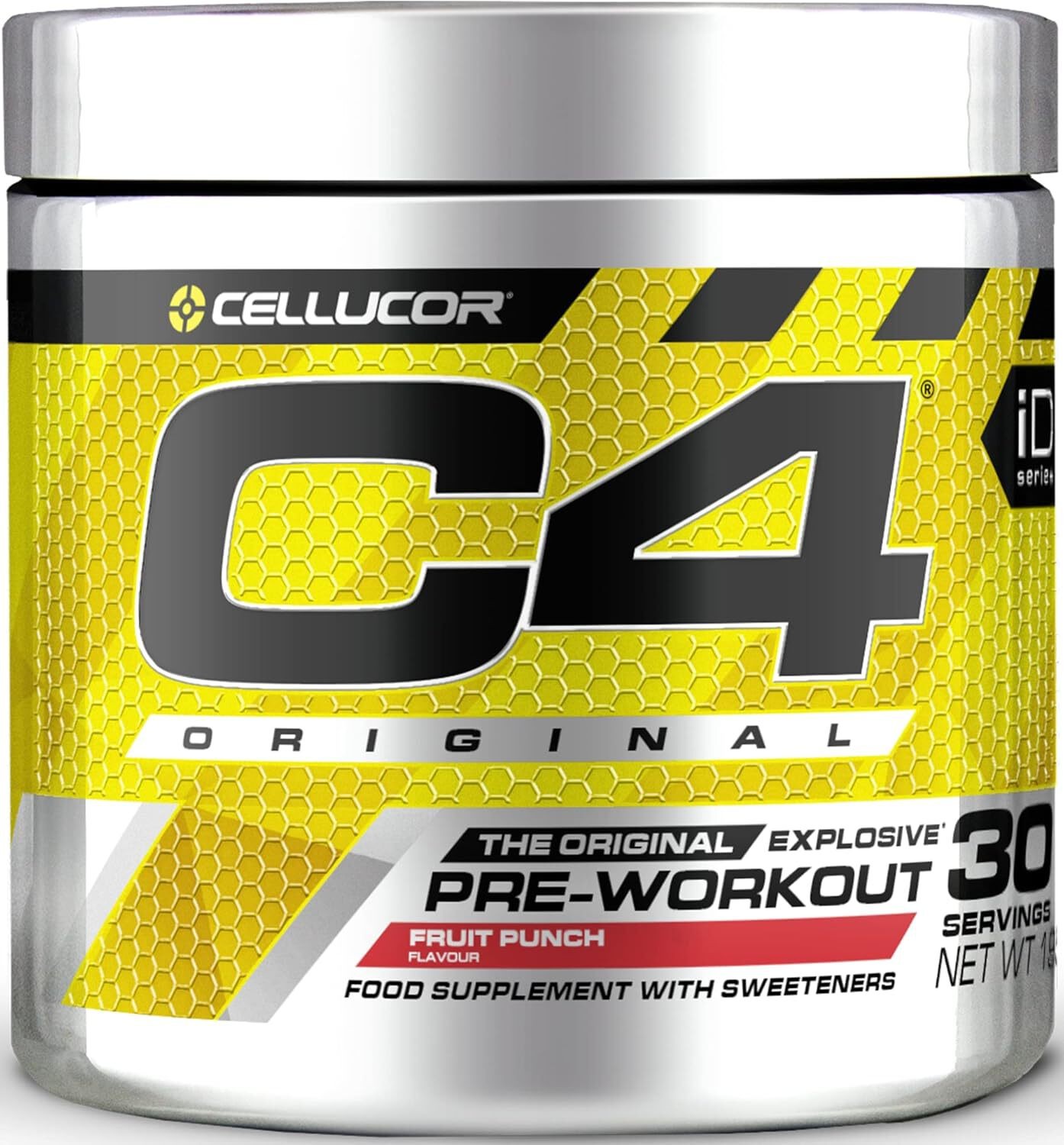 Cellucor C4 Original Pre-Workout 204 g – Fruit Punch Flavour (30 Servings)