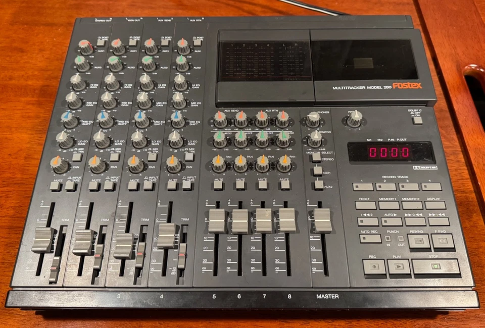 Gravador de cassete Fostex modelo 280 4 faixas - Imagem 2 de 4