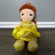 Disney Baby Belle Princess Plush Doll Yellow Dress Stuffed Animal Toy