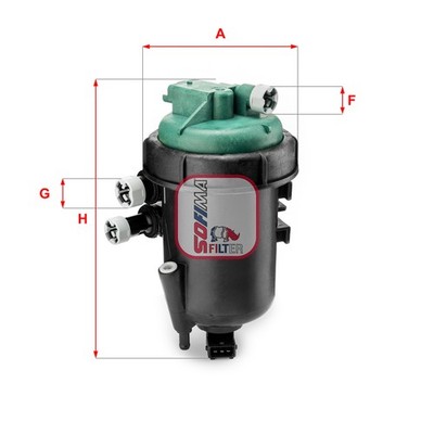 SOFIMA S 5178 GC Kraftstofffilter für FIAT
