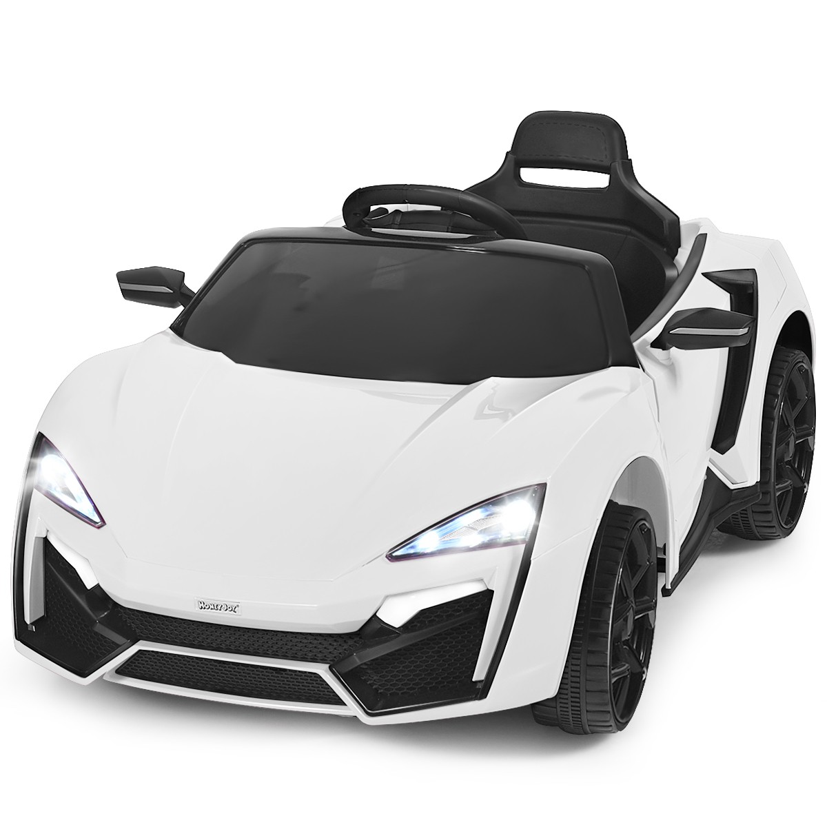 2.4g Rc Electric Vehicle W/light Music Openable Doors White