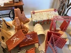 Vintage Western Scenery incl incomplete Ft Apache walls, cannon, mortar