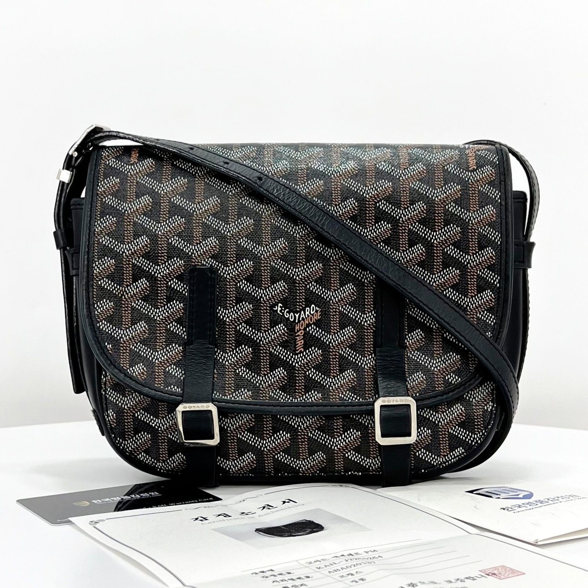 Goyard Belvedere Crossbody Bag PM Black 100637246 | eBay