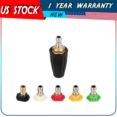 #ad 4.0 GPM 3000 PSI 1 4quot; High Pressure Washer Rotating Turbo Nozzle Spray Tip Quick $19.59