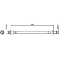 Metzger 4111467 Bremsschlauch FüR Volvo V70 S80 XC70 XC70 VAN 135 124 136