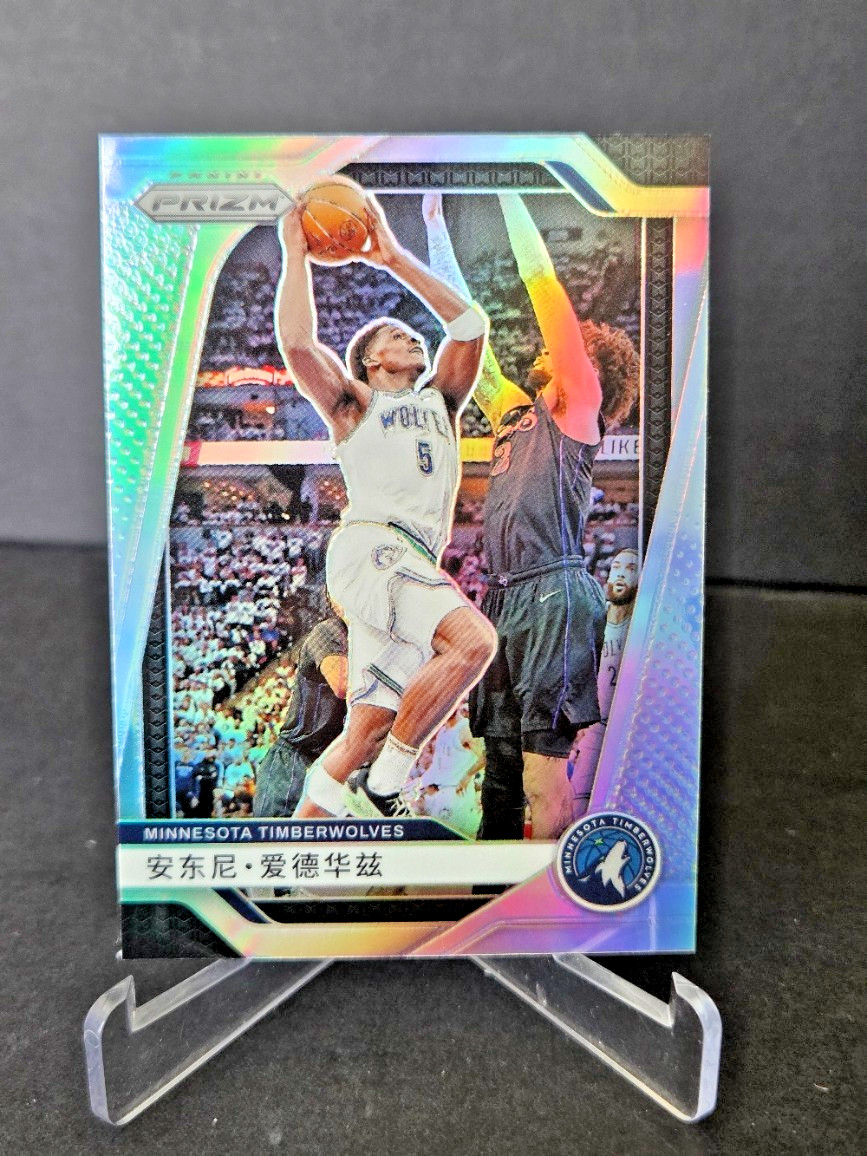 ANTHONY EDWARDS 2024-25 PRIZM CHINESE VARIATION SILVER #100 TIMBERWOLVES