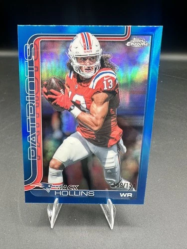 2025 Topps Chrome #206 Mack Hollins Blue Refractor #/150