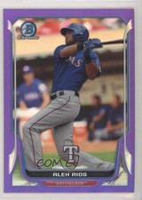 2014 Bowman Chrome Purple Refractor 129/150 Alex Rios #94 3c7