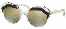 Bvlgari Serpenteyes BV8203 Black Crystal/Grey Gold Mirror 569/T9 Sunglasses