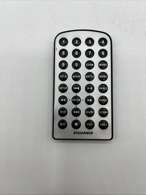 Sylvania Remote Control Small Remote Unknown Model Uses CR2025 Tested Works! OEM