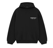Fear of God Essentials Hoodie SS22 Black/Stretch Limo - 100 Authentic Size: M