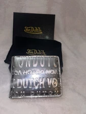Von Dutch Silver Reflective Fold Wallet
