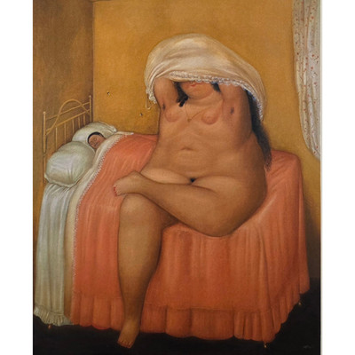 FERNANDO BOTERO  The Lovers  Framed Latin American Modern Art Print